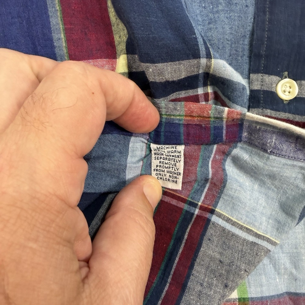 Polo Ralph Lauren Blaire Mens XL Colorful Plaid Long Sleeve Button Up Shirt - Picture 5 of 5
